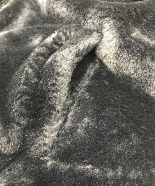 OY（オーワイ）OY (オーワイ) BOTH ZIPPER LOGO FUR JACKET ブラック サイズ:Ｆｒｅｅの古着・服飾アイテム