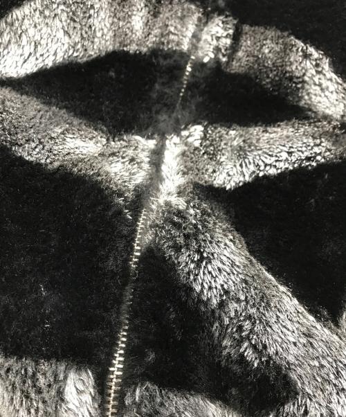 OY（オーワイ）OY (オーワイ) BOTH ZIPPER LOGO FUR JACKET ブラック サイズ:Ｆｒｅｅの古着・服飾アイテム
