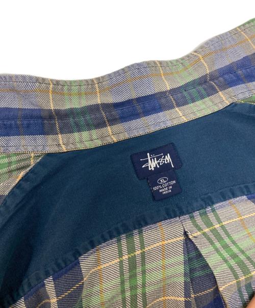 stussy（ステューシー）stussy (ステューシー) チェックシャツ ネイビー サイズ:XLの古着・服飾アイテム
