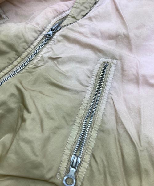 DIESEL（ディーゼル）DIESEL (ディーゼル) G-KAMILA グラデーションボンバージャケット ブラウン サイズ:46の古着・服飾アイテム