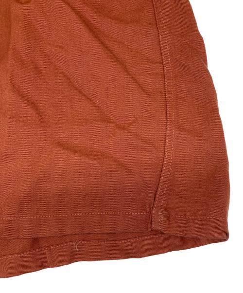 Pilgrim（ピルグリム）Pilgrim (ピルグリム) ループカラーレーヨンシャツ ブラウン サイズ:Ｓの古着・服飾アイテム