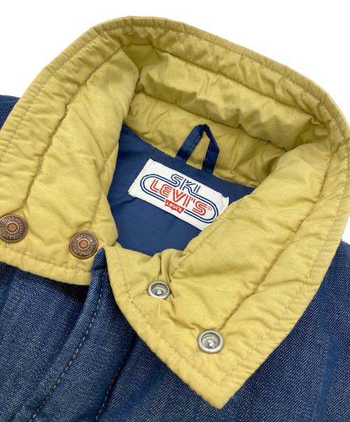 SKI LEVI'S（スキーリーバイス）SKI LEVI'S (スキーリーバイス) ダウンベスト ネイビー×ベージュ サイズ:Ｍの古着・服飾アイテム