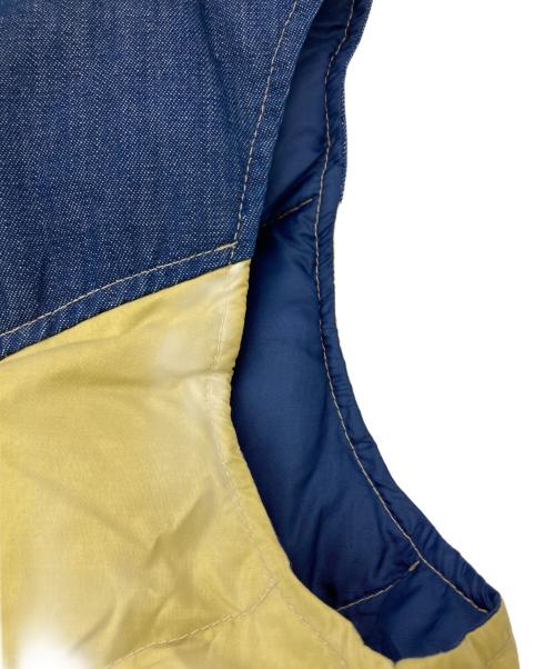 SKI LEVI'S（スキーリーバイス）SKI LEVI'S (スキーリーバイス) ダウンベスト ネイビー×ベージュ サイズ:Ｍの古着・服飾アイテム
