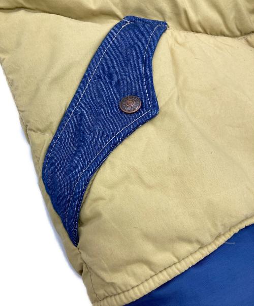 SKI LEVI'S（スキーリーバイス）SKI LEVI'S (スキーリーバイス) ダウンベスト ネイビー×ベージュ サイズ:Ｍの古着・服飾アイテム