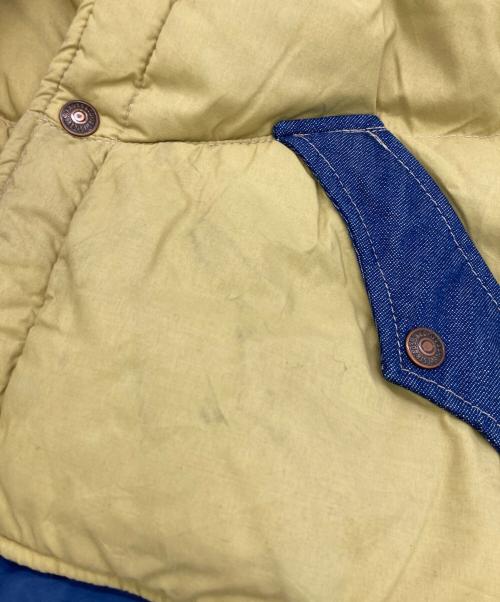 SKI LEVI'S（スキーリーバイス）SKI LEVI'S (スキーリーバイス) ダウンベスト ネイビー×ベージュ サイズ:Ｍの古着・服飾アイテム