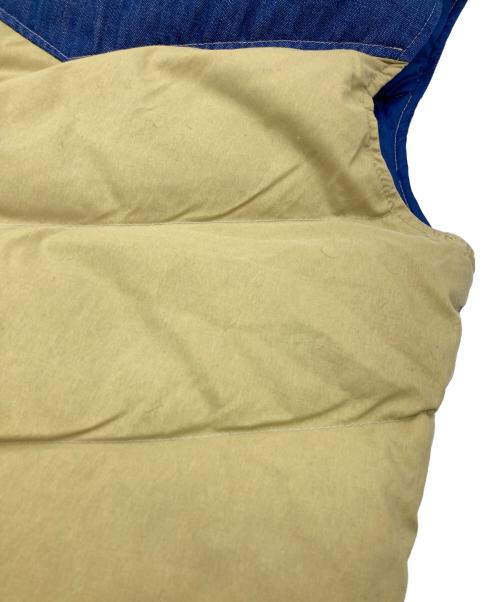 SKI LEVI'S（スキーリーバイス）SKI LEVI'S (スキーリーバイス) ダウンベスト ネイビー×ベージュ サイズ:Ｍの古着・服飾アイテム