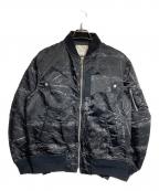 sacai×Dr.Wooサカイ×）の古着「BANDANA PRINT MA-1 BOMBER JACKET」｜ブラック
