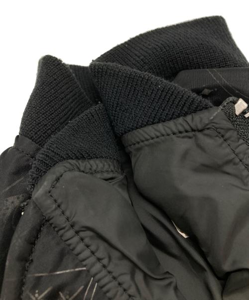 sacai（サカイ）sacai (サカイ) Dr.Woo BANDANA PRINT MA-1 BOMBER JACKET ブラック サイズ:2の古着・服飾アイテム