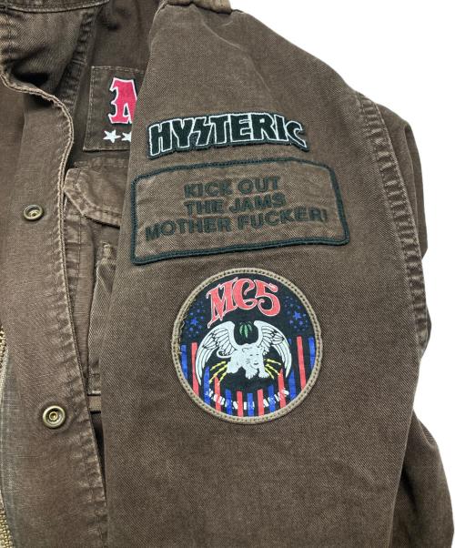Hysteric Glamour（ヒステリックグラマー）Hysteric Glamour (ヒステリックグラマー) M-65タイプ ワッペン付ジャケット ブラウン サイズ:Ｆの古着・服飾アイテム