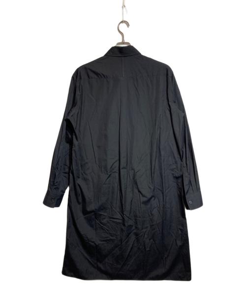 s'yte（サイト）s'yte (サイト) 花刺繍レギュラーカラーブロードロングシャツ ブラック サイズ:3の古着・服飾アイテム