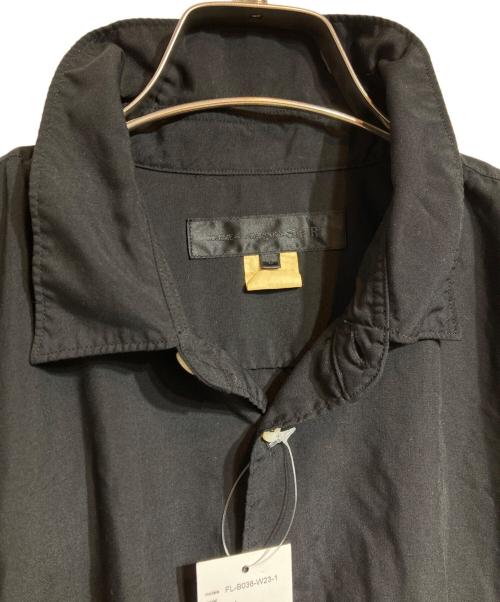 COMME des GARCONS SHIRT（コムデギャルソンシャツ）COMME des GARCONS SHIRT (コムデギャルソンシャツ) ポリエステルジップスリーブシャツ ブラック サイズ:Ｌの古着・服飾アイテム