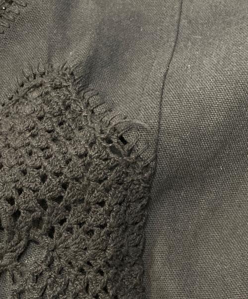 Y's（ワイズ）Y's (ワイズ) ニット切替デザインロングコート ブラック サイズ:1の古着・服飾アイテム