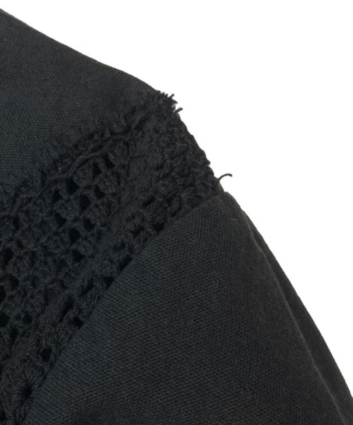 Y's（ワイズ）Y's (ワイズ) ニット切替デザインロングコート ブラック サイズ:1の古着・服飾アイテム