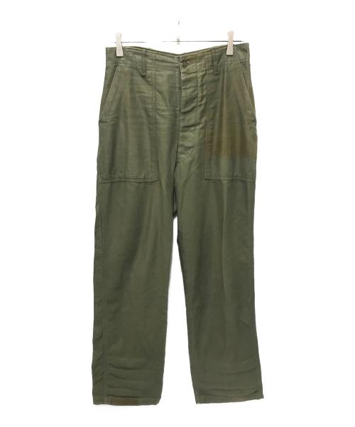 US ARMY（ユーエスアーミー）US ARMY (ユーエスアーミー) 60’Sコットンツイルベイカーパンツ カーキ サイズ:-の古着・服飾アイテム