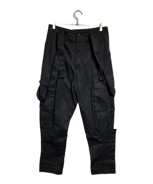 Yohji Yamamoto pour homme（ヨウジヤマモト プールオム）Yohji Yamamoto pour homme (ヨウジヤマモト プールオム) サスペンダーカーゴパンツ ブラック サイズ:3の古着・服飾アイテム
