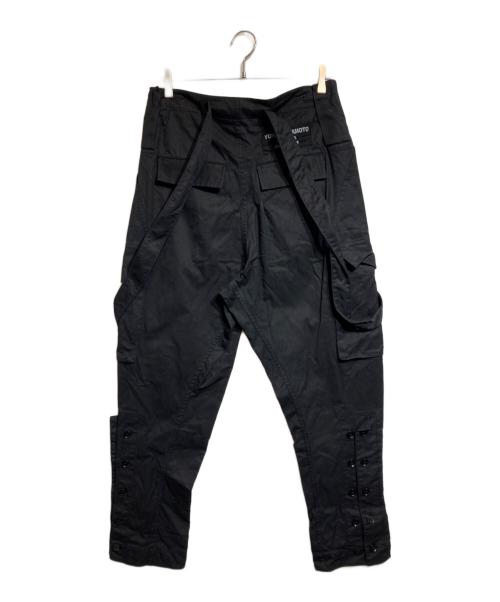 Yohji Yamamoto pour homme（ヨウジヤマモト プールオム）Yohji Yamamoto pour homme (ヨウジヤマモト プールオム) サスペンダーカーゴパンツ ブラック サイズ:3の古着・服飾アイテム
