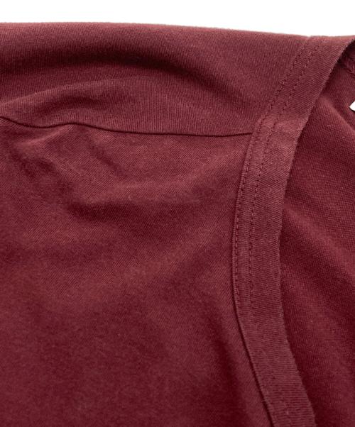 Yohji Yamamoto pour homme（ヨウジヤマモト プールオム）Yohji Yamamoto pour homme (ヨウジヤマモト プールオム) カルティマ天竺丸首長袖Tシャツ レッド サイズ:3の古着・服飾アイテム