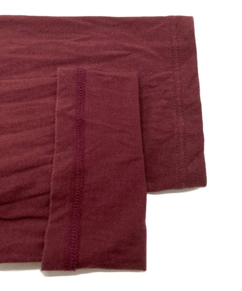 Yohji Yamamoto pour homme（ヨウジヤマモト プールオム）Yohji Yamamoto pour homme (ヨウジヤマモト プールオム) カルティマ天竺丸首長袖Tシャツ レッド サイズ:3の古着・服飾アイテム