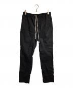 RICK OWENSリックオウエンス）の古着「Drawstring Slim Long pants」｜ブラック
