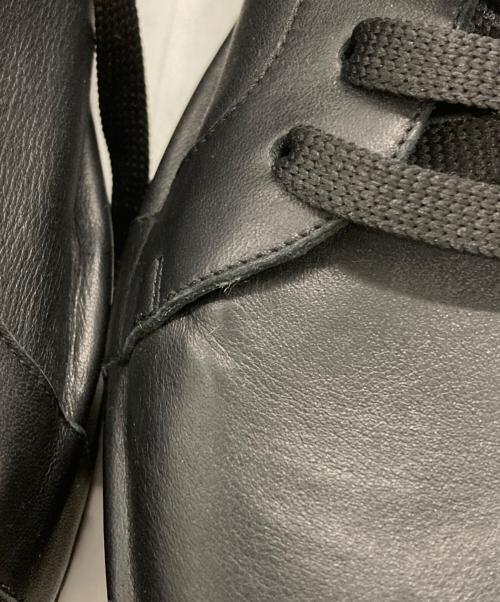 JIL SANDER（ジルサンダー）JIL SANDER (ジルサンダー) ハイカットレザースニーカー ブラック サイズ:41の古着・服飾アイテム