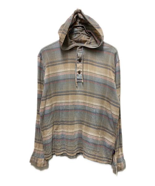 Patagonia（パタゴニア）Patagonia (パタゴニア) AC HOODY グレー×ベージュ サイズ:Mの古着・服飾アイテム