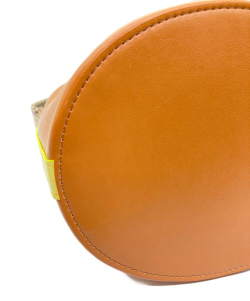 tsumori chisato carry（ツモリチサトキャリー）tsumori chisato CARRY (ツモリチサトキャリー) カラーコンビエコレザーバケツバッグ ベージュの古着・服飾アイテム