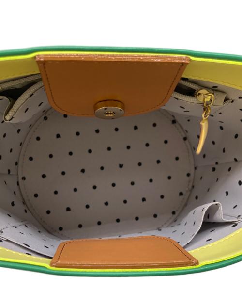 tsumori chisato carry（ツモリチサトキャリー）tsumori chisato CARRY (ツモリチサトキャリー) カラーコンビエコレザーバケツバッグ ベージュの古着・服飾アイテム