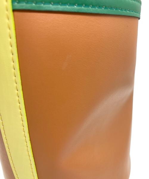 tsumori chisato carry（ツモリチサトキャリー）tsumori chisato CARRY (ツモリチサトキャリー) カラーコンビエコレザーバケツバッグ ベージュの古着・服飾アイテム