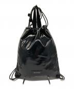 ADD CULUMNアドカラム）の古着「フェイクレザーナップサック」｜ブラック