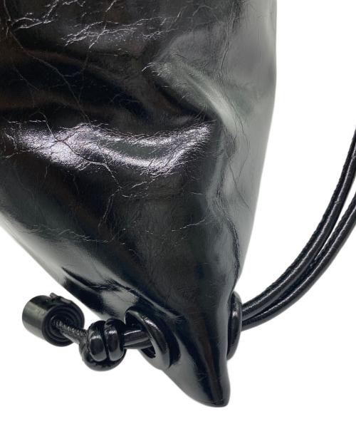 ADD CULUMN（アドカラム）ADD CULUMN (アドカラム) フェイクレザーナップサック ブラックの古着・服飾アイテム