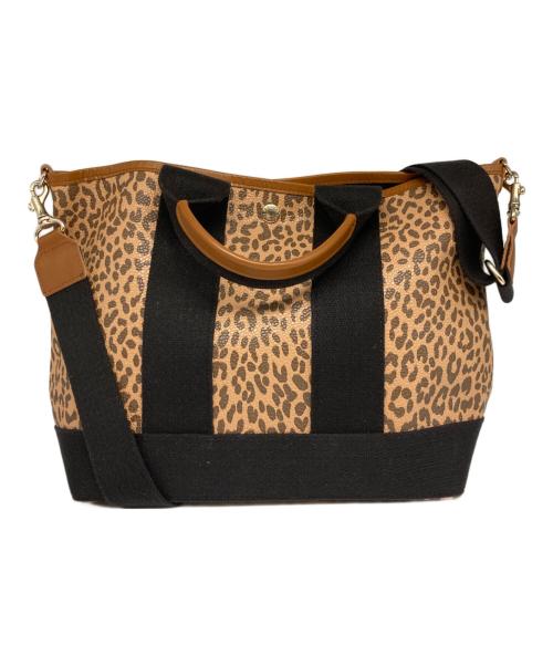 Breath TOPKAPI（ブレストプカピ）Breath TOPKAPI (ブレストプカピ) レオパード柄トートバッグ ベージュの古着・服飾アイテム