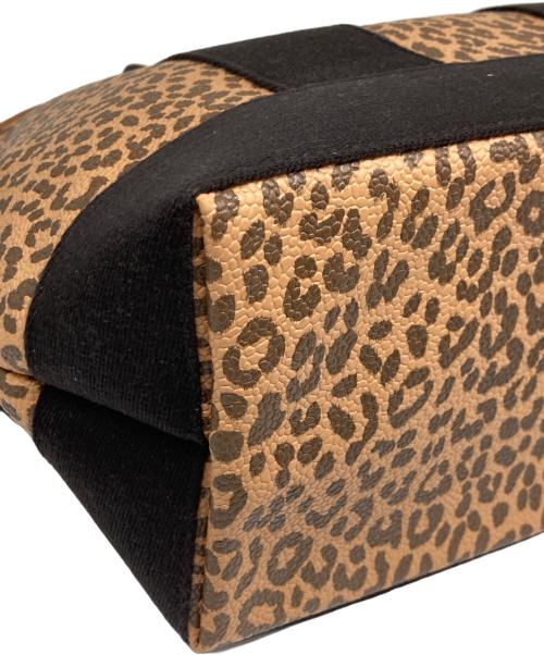 Breath TOPKAPI（ブレストプカピ）Breath TOPKAPI (ブレストプカピ) レオパード柄トートバッグ ベージュの古着・服飾アイテム