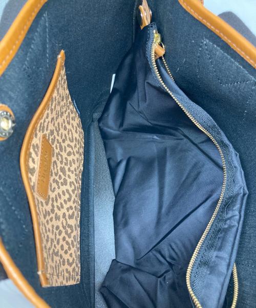 Breath TOPKAPI（ブレストプカピ）Breath TOPKAPI (ブレストプカピ) レオパード柄トートバッグ ベージュの古着・服飾アイテム