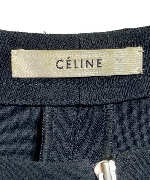 CELINE（セリーヌ）CELINE (セリーヌ) ハーフジップ コクーントップス ブラック サイズ:34の古着・服飾アイテム