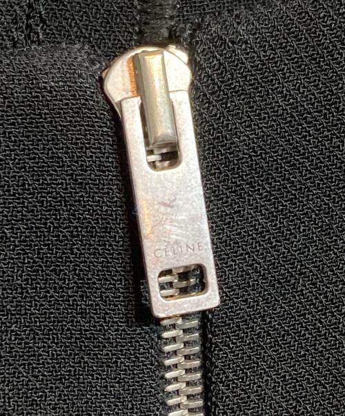 CELINE（セリーヌ）CELINE (セリーヌ) ハーフジップ コクーントップス ブラック サイズ:34の古着・服飾アイテム