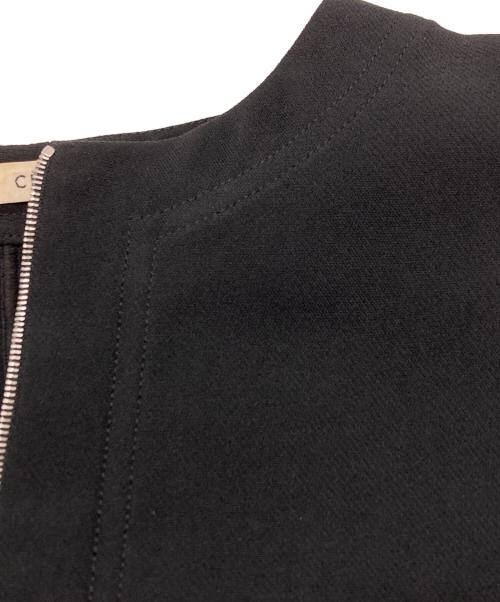 CELINE（セリーヌ）CELINE (セリーヌ) ハーフジップ コクーントップス ブラック サイズ:34の古着・服飾アイテム