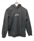 SUPREMEシュプリーム）の古着「Glitter Arc Hooded Sweatshirt」｜ブラック