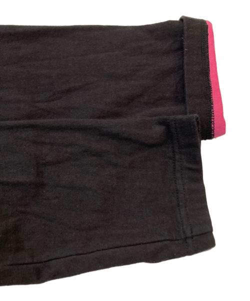 COMME des GARCONS HOMME PLUS（コムデギャルソンオムプリュス）COMME des GARCONS HOMME PLUS (コムデギャルソンオムプリュス) レイヤードジップカットソー ブラック×ピンク サイズ:Mの古着・服飾アイテム