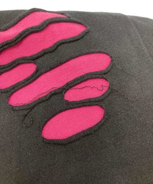 COMME des GARCONS HOMME PLUS（コムデギャルソンオムプリュス）COMME des GARCONS HOMME PLUS (コムデギャルソンオムプリュス) レイヤードジップカットソー ブラック×ピンク サイズ:Mの古着・服飾アイテム