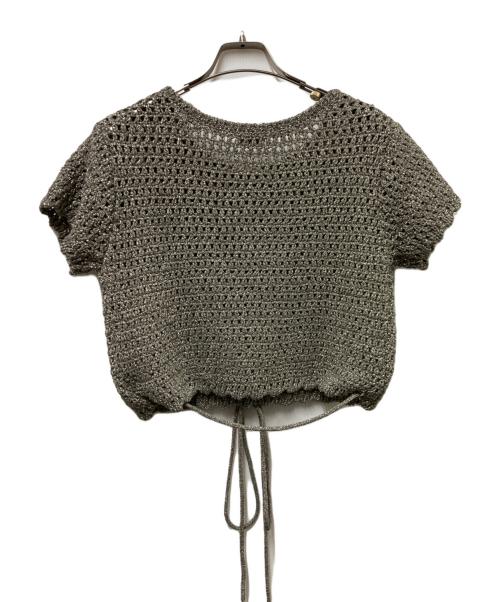 COLUMN（コラム）COLUMN (コラム) クロシェラメニット シルバー サイズ: Freeの古着・服飾アイテム