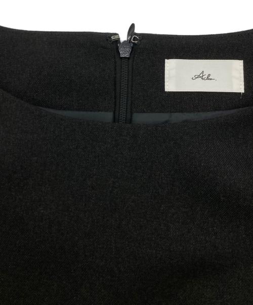 acka（エーシーケーエー）acka (エーシーケーエー) 袖チュールワンピース ブラック サイズ:1の古着・服飾アイテム