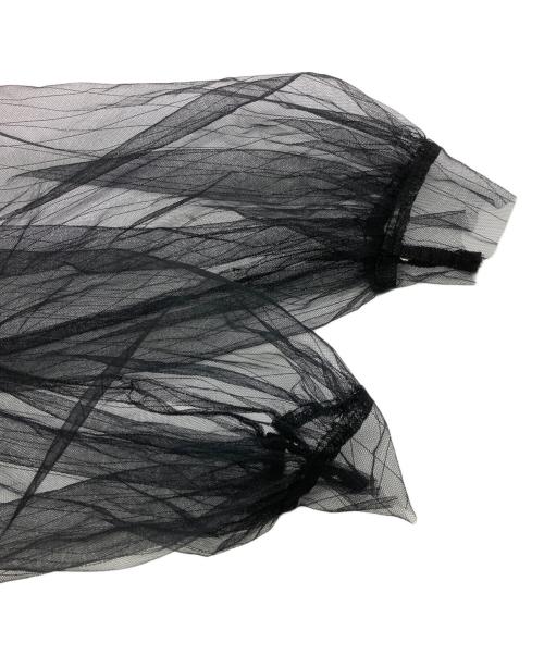 acka（エーシーケーエー）acka (エーシーケーエー) 袖チュールワンピース ブラック サイズ:1の古着・服飾アイテム