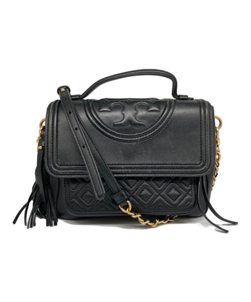 TORY BURCH（トリーバーチ）TORY BURCH (トリーバーチ) フレミング サッチェル チェーンショルダーバッグ ブラックの古着・服飾アイテム