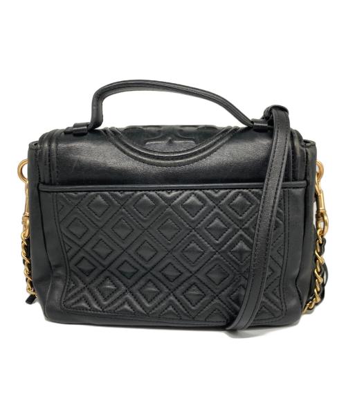 TORY BURCH（トリーバーチ）TORY BURCH (トリーバーチ) フレミング サッチェル チェーンショルダーバッグ ブラックの古着・服飾アイテム