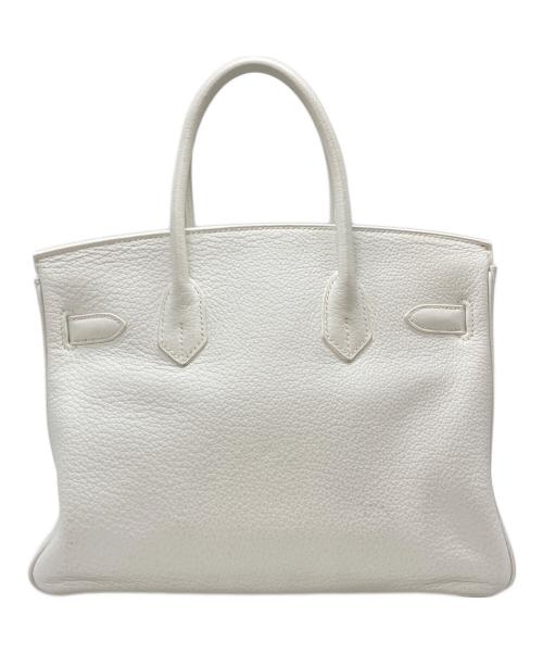 HERMES（エルメス）HERMES (エルメス) バーキン30/シルバー金具/□M刻印:2009年製 ホワイトの古着・服飾アイテム