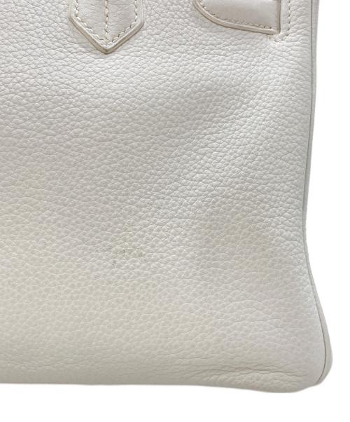 HERMES（エルメス）HERMES (エルメス) バーキン30/シルバー金具/□M刻印:2009年製 ホワイトの古着・服飾アイテム