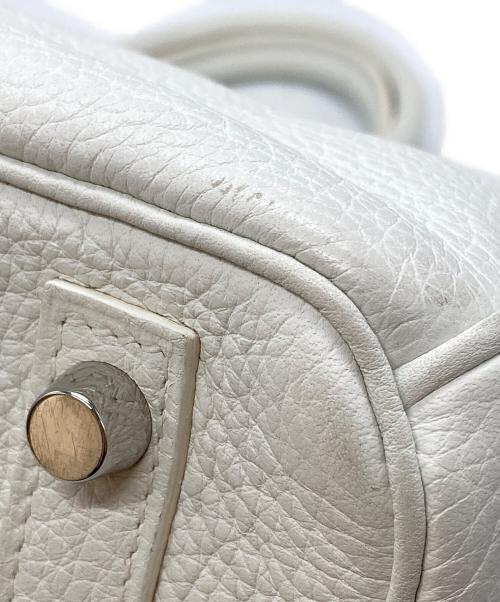 HERMES（エルメス）HERMES (エルメス) バーキン30/シルバー金具/□M刻印:2009年製 ホワイトの古着・服飾アイテム