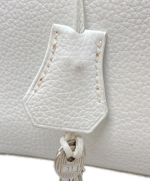 HERMES（エルメス）HERMES (エルメス) バーキン30/シルバー金具/□M刻印:2009年製 ホワイトの古着・服飾アイテム
