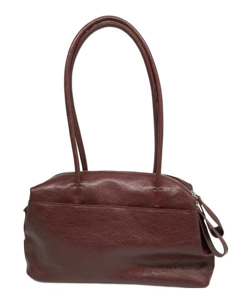 ear PAPILLONNER（イアパピヨネ）ear PAPILLONNER (イアパピヨネ) ロングハンドルボストンバッグ ブラウンの古着・服飾アイテム