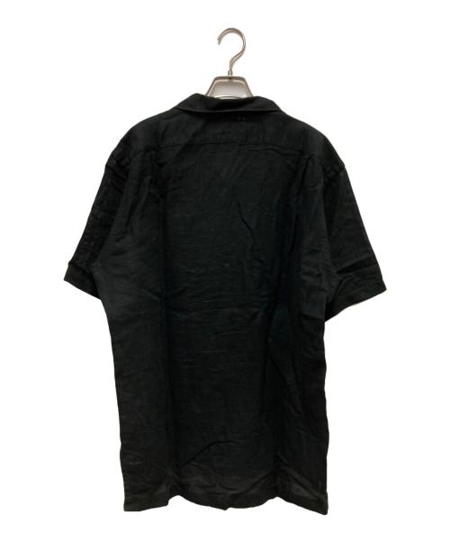 POLO RALPH LAUREN（ポロ・ラルフローレン）POLO RALPH LAUREN (ポロ・ラルフローレン) リネン混オープンカラーシャツ ブラック サイズ:Mの古着・服飾アイテム
